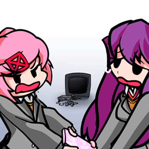 FNF: Natsuki & Yuri Sings Tug-o-War