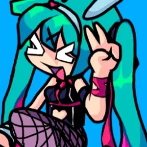 FNF Rabbit Hole with Hatsune Miku & BF